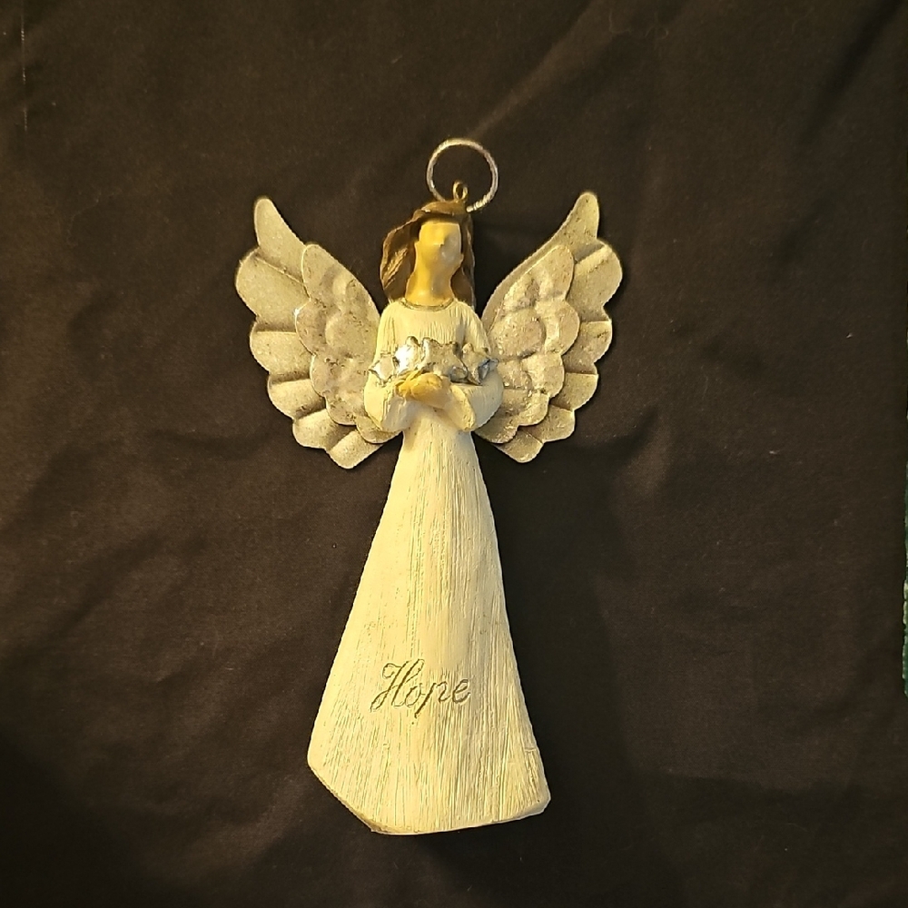 Angel Figurine with Hope Inscription